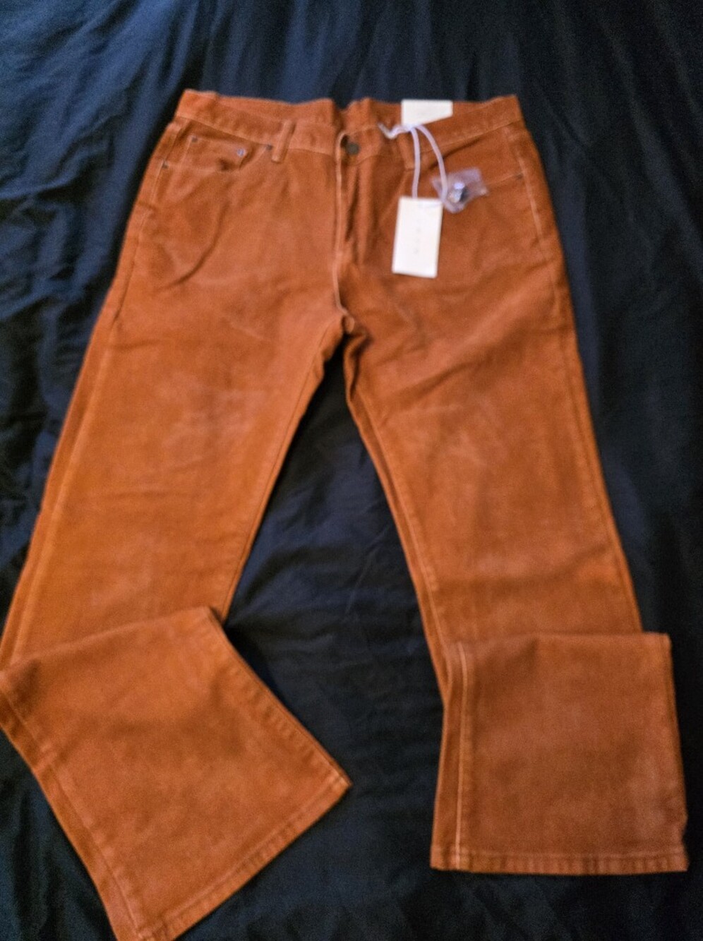 mnml Flare Denim in Orange